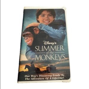 Disney's Summer of the Monkeys VHS - Blue and White Cover